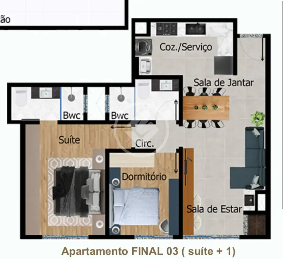 Image 2 - Apartamento em Passo dos Fortes, Chapecó - SC