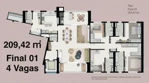 Apartamento Santa Rosa, Cuiabá - MT — foto 2