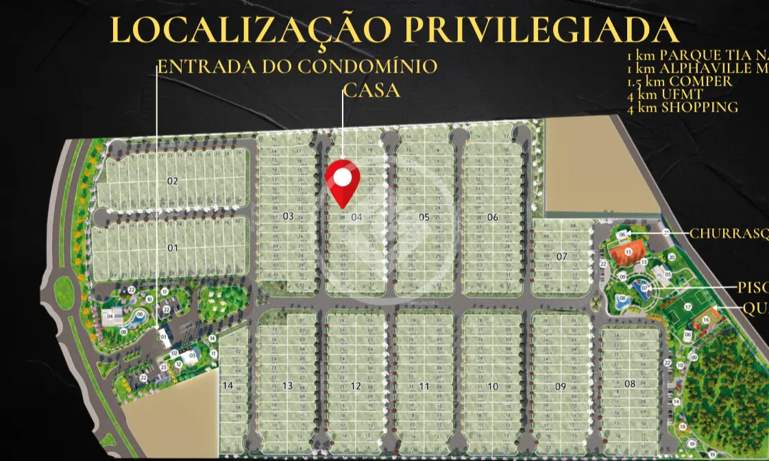 Imagem 1 - Casa Condomínio em JARDIM ITÁLIA, Cuiabá - MT