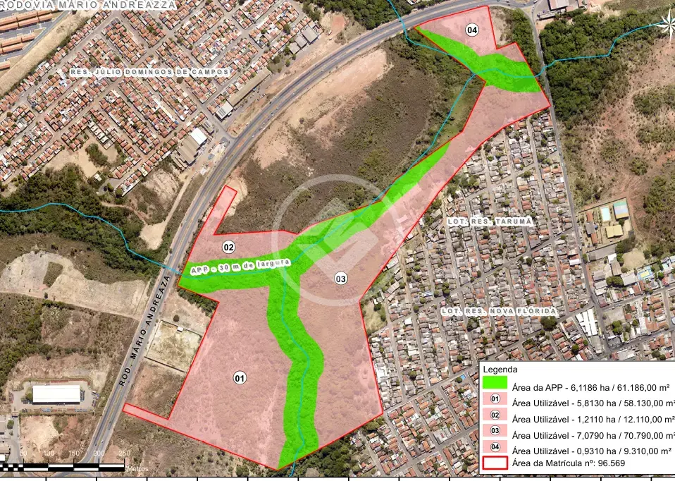 Imagem 1 - Terreno Comercial em Petrópolis, Várzea Grande - MT