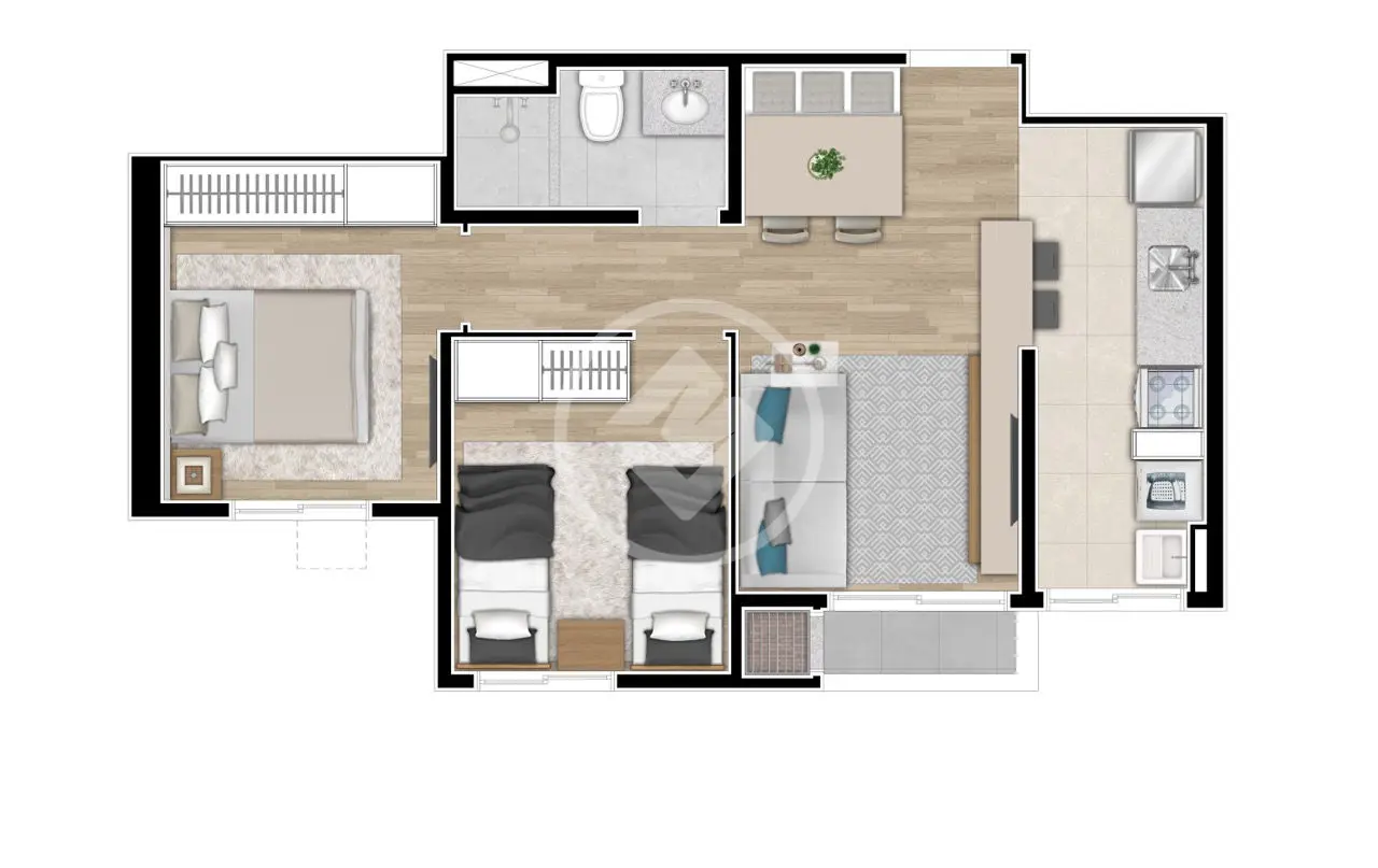 Imagem 5 - Apartamento em CIDADE INDUSTRIAL, Curitiba - PR