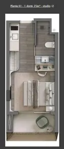 Loft / Studio BATEL, Curitiba - PR — foto 2