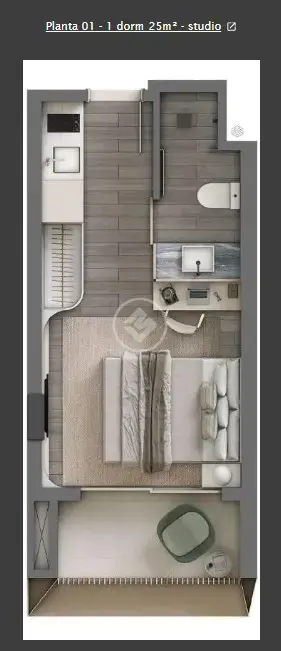 Image 2 - Loft / Studio em BATEL, Curitiba - PR