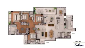 Apartamento Mossunguê, Curitiba - PR — foto 2