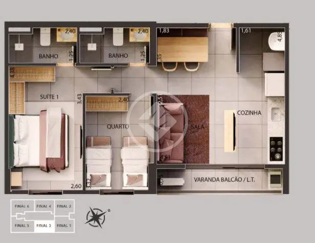 Imagem 1 - Apartamento em Aeroviário, Goiânia - GO