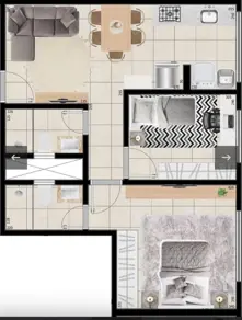Imagem 2 - Apartamento em Vila Rosa, Goiânia - GO