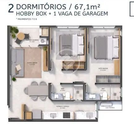 Imagem 3 - Apartamento em Saco dos Limões, Florianópolis - SC