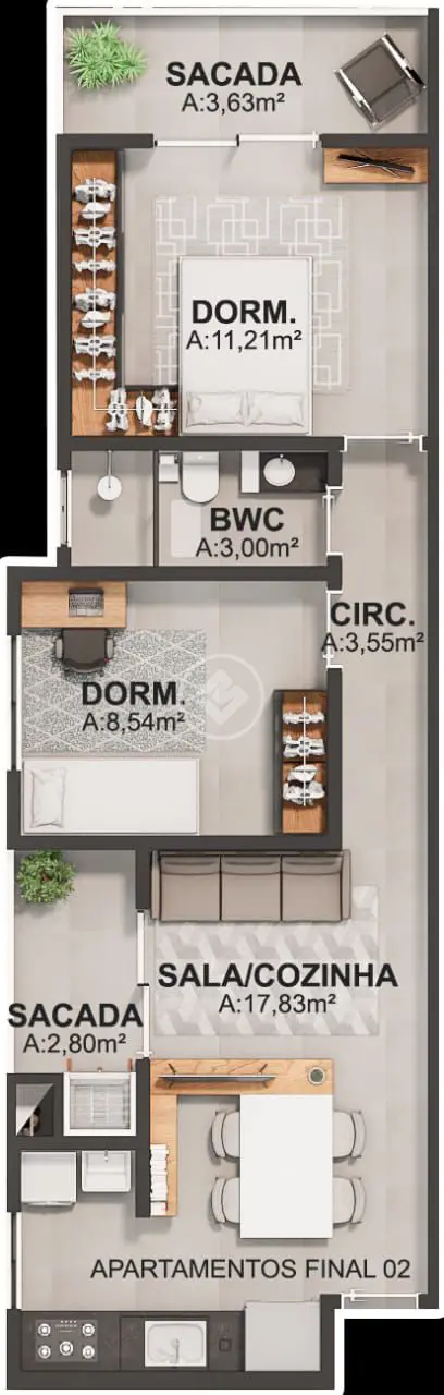 Image 9 - Apartamento em SERRARIA, São José - SC