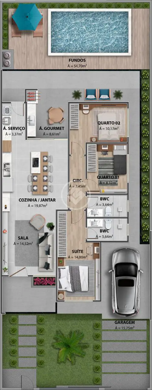 Imagem 3 - Casa em Forquilhas, São José - SC