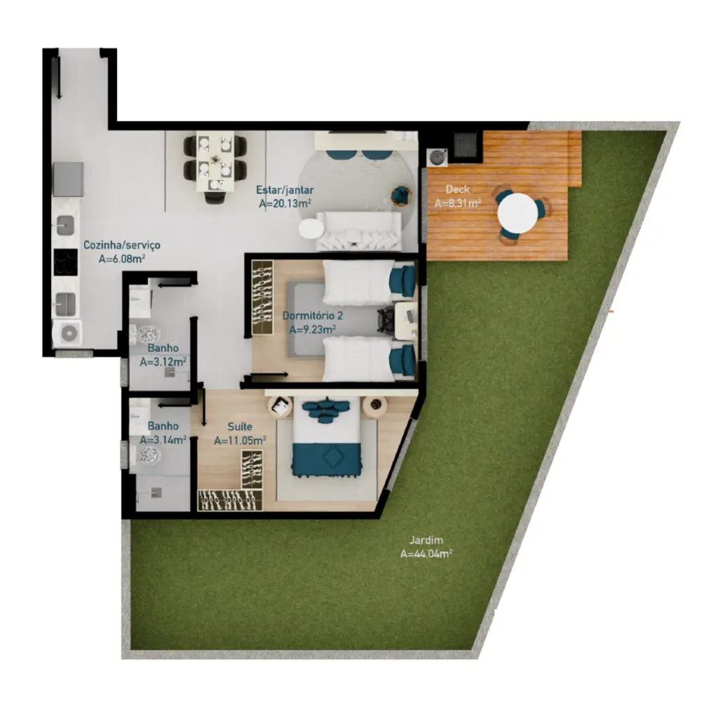 Image 9 - Apartamento em Cachoeira do Bom Jesus, Florianópolis - SC
