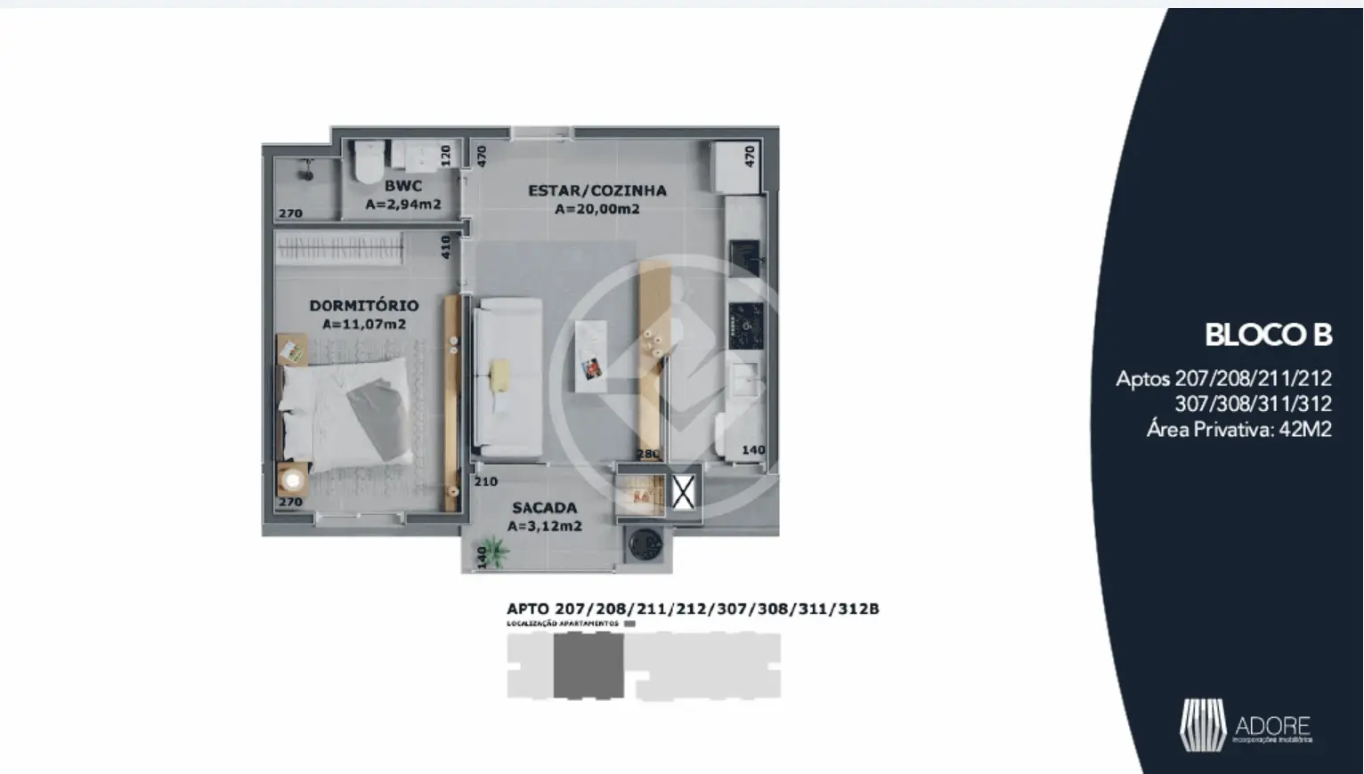 Imagem 3 - Apartamento em CACHOEIRA DO BOM JESUS, Florianópolis - SC