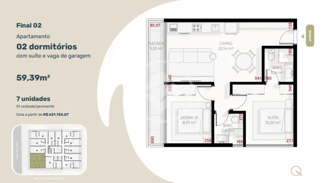 Imagem 2 - Apartamento em SANTA MÔNICA, Florianópolis - SC