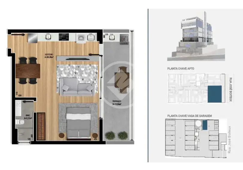 Imagem 1 - Loft / Studio em CENTRO, Florianópolis - SC