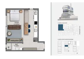 Loft / Studio CENTRO, Florianópolis - SC — foto 1