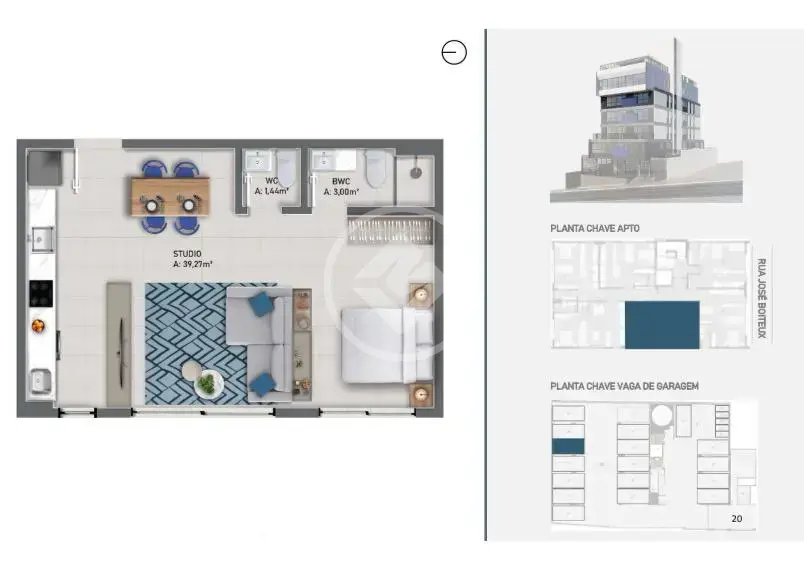Imagem 1 - Loft / Studio em Centro, Florianópolis - SC