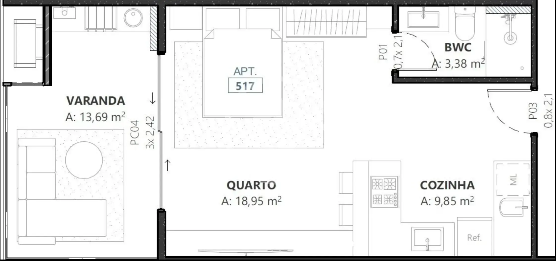 Image 2 - Loft / Studio em Campeche, Florianópolis - SC