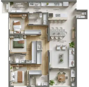 Imagem 3 - Apartamento em Campinas, São José - SC