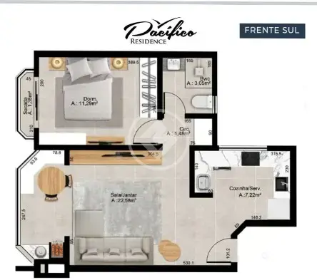 Imagem 1 - Apartamento em Ingleses do Rio Vermelho, Florianópolis - SC