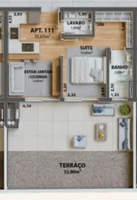 Imagem 2 - Apartamento Garden em Campeche, Florianópolis - SC