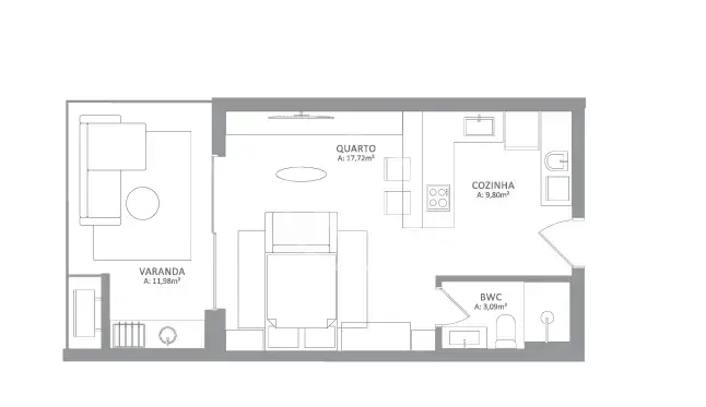 Imagem 2 - Loft / Studio em Campeche, Florianópolis - SC