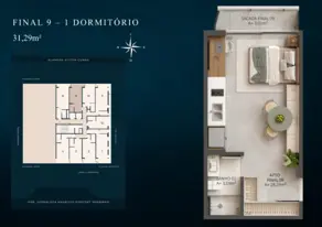 Imagem 3 - Loft / Studio em JURERÊ, Florianópolis - SC