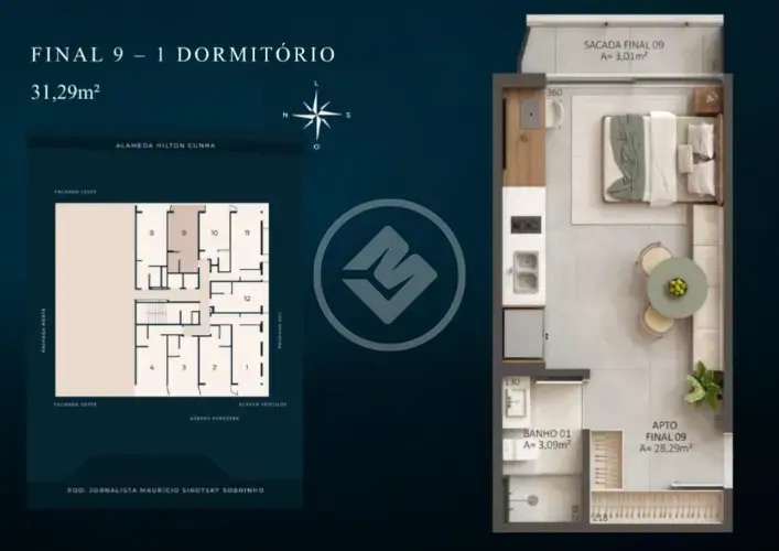 Imagem 3 - Loft / Studio em JURERÊ, Florianópolis - SC