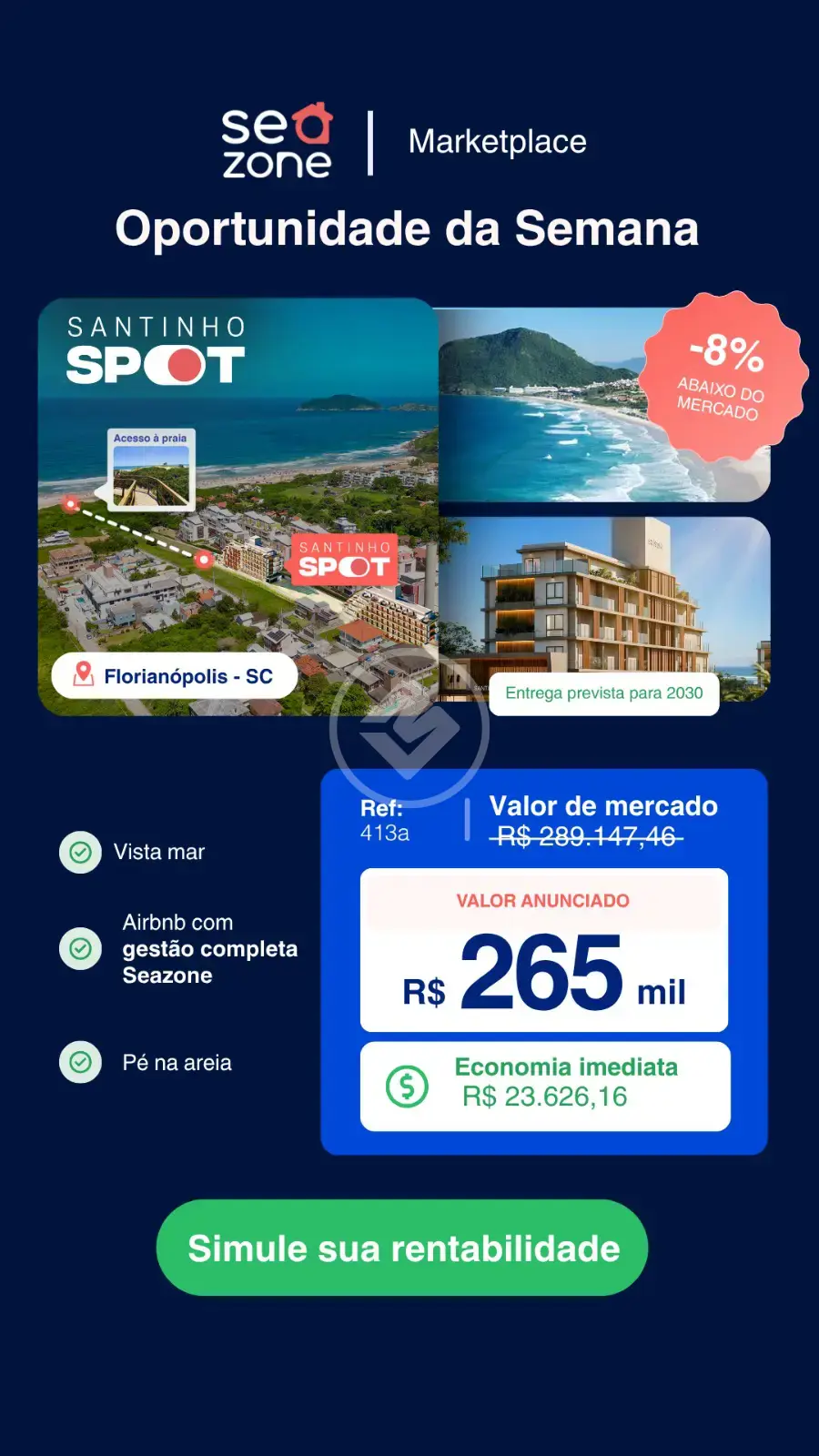 Imagem 1 - Loft / Studio em Ingleses do Rio Vermelho, Florianópolis - SC
