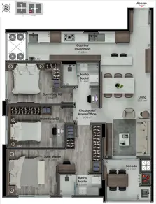 Apartamento Nossa Senhora do Rosário, São José - SC — foto 2
