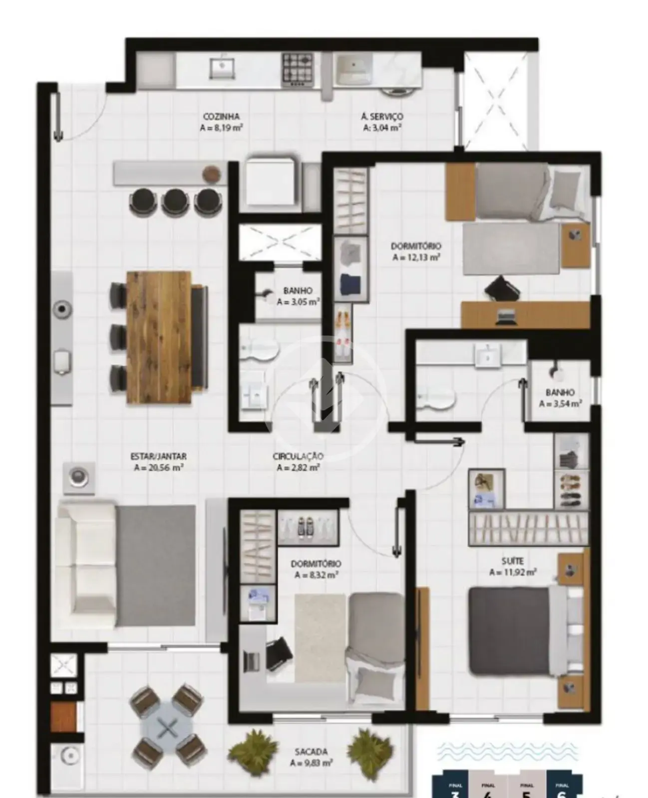 Image 30 - Apartamento em Kobrasol, São José - SC