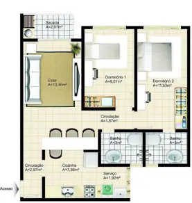 Apartamento Ipiranga, São José - SC — foto 2