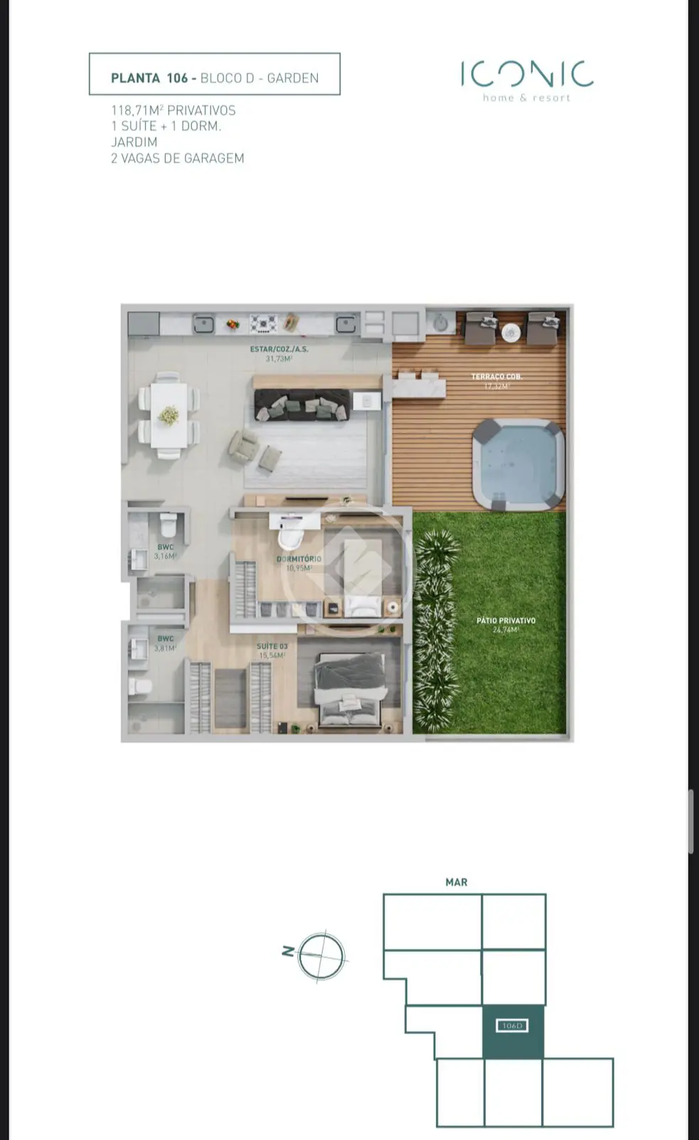 Imagem 6 - Apartamento Garden em Morro das Pedras, Florianópolis - SC