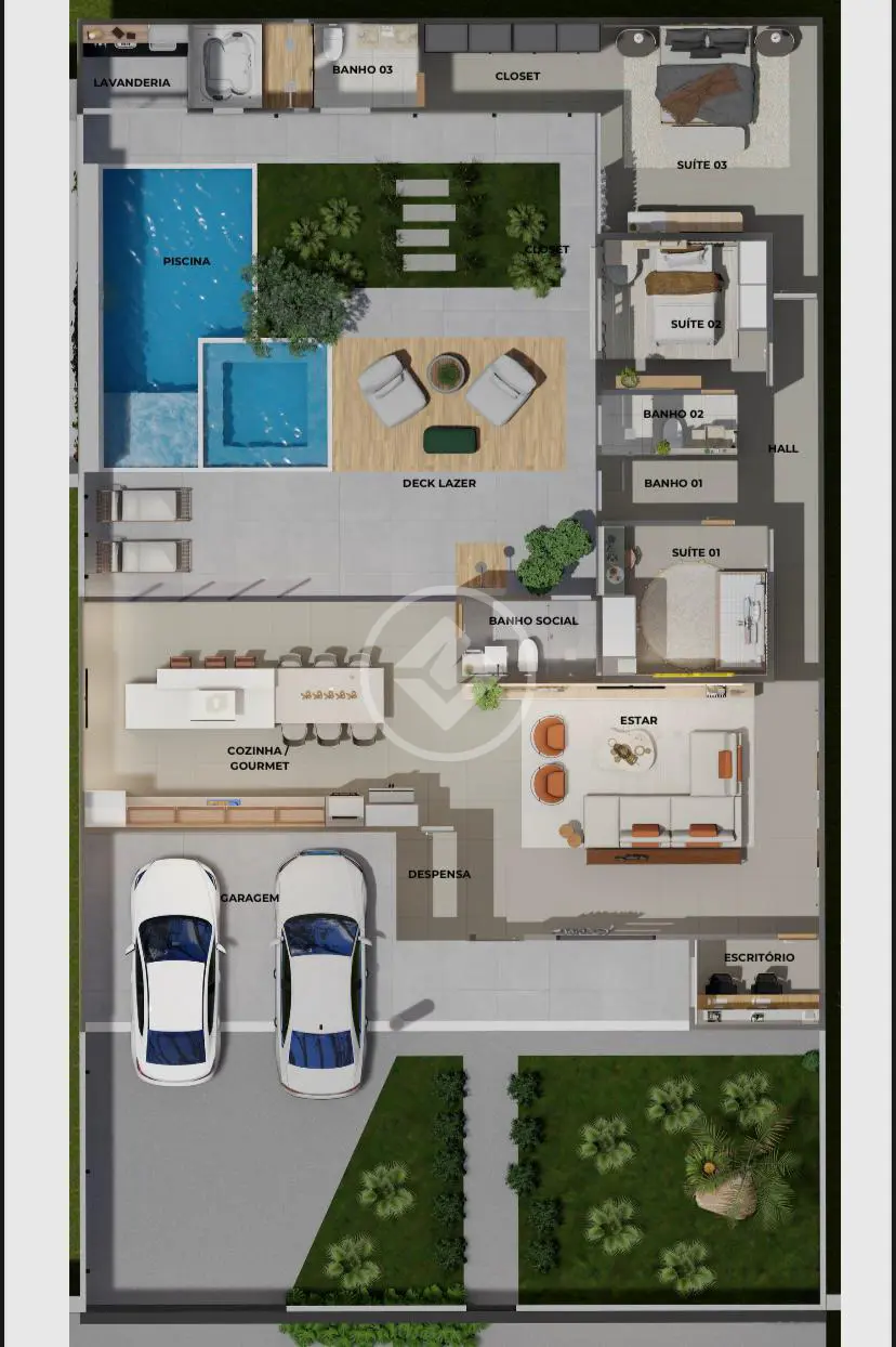 Imagem 2 - Casa em JARDIM EUROPA, Goiânia - GO