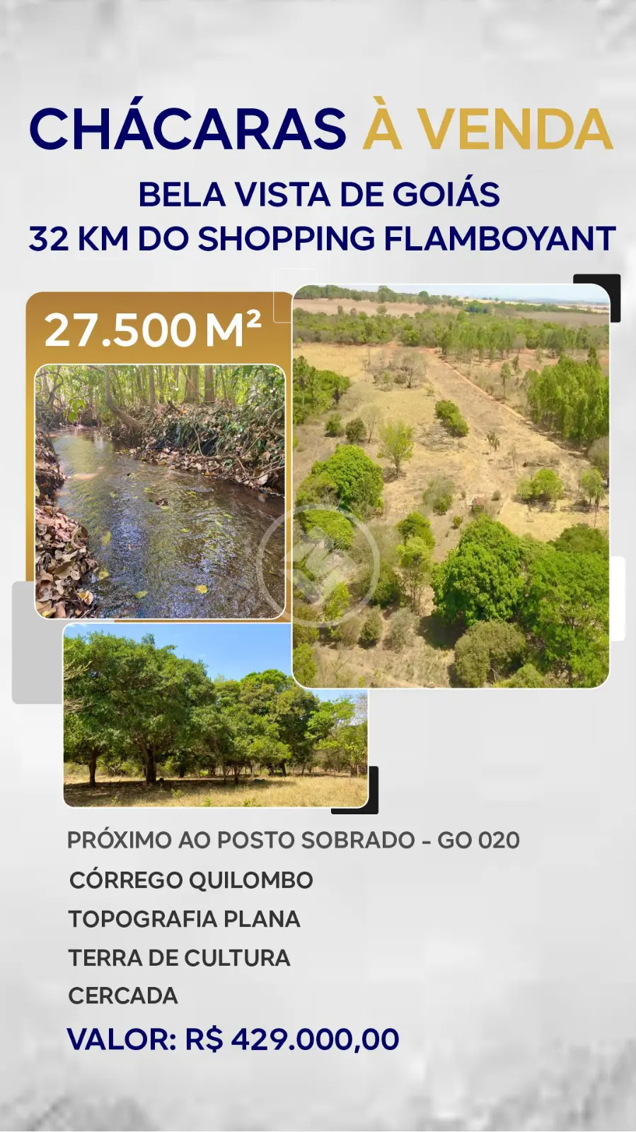 Imagem 1 - Chácara em Estância Cantinho do Céu - Fazenda Caiçara, Bela Vista de Goiás - GO