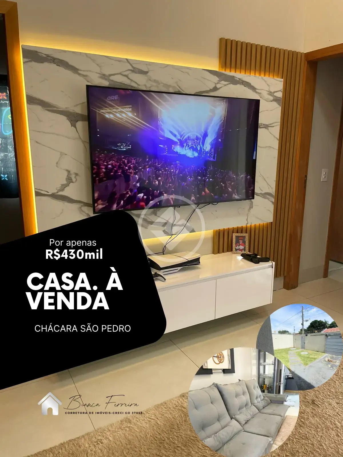 Imagem 1 - Casa em Chácaras São Pedro, Aparecida de Goiânia - GO