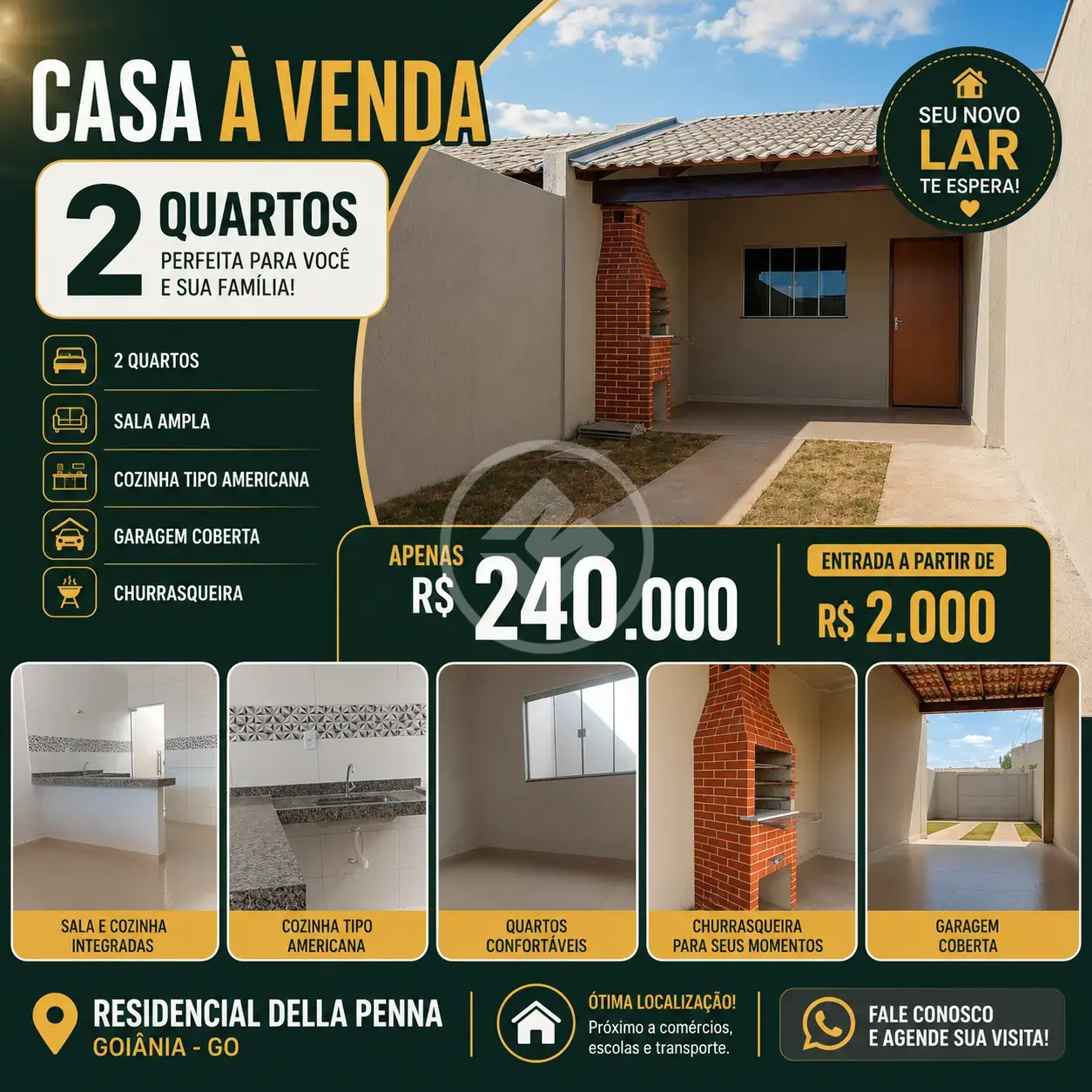 Imagem 2 - Casa em Residencial Della Penna, Goiânia - GO