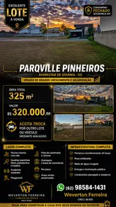 Terreno Condomínio Parqville Pinheiros, Aparecida de Goiânia - GO — foto 1