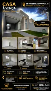 Casa Setor Serra Dourada - 3ª Etapa, Aparecida de Goiânia - GO — foto 2