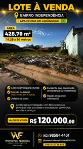 Terreno Independência, Aparecida de Goiânia - GO — foto 2