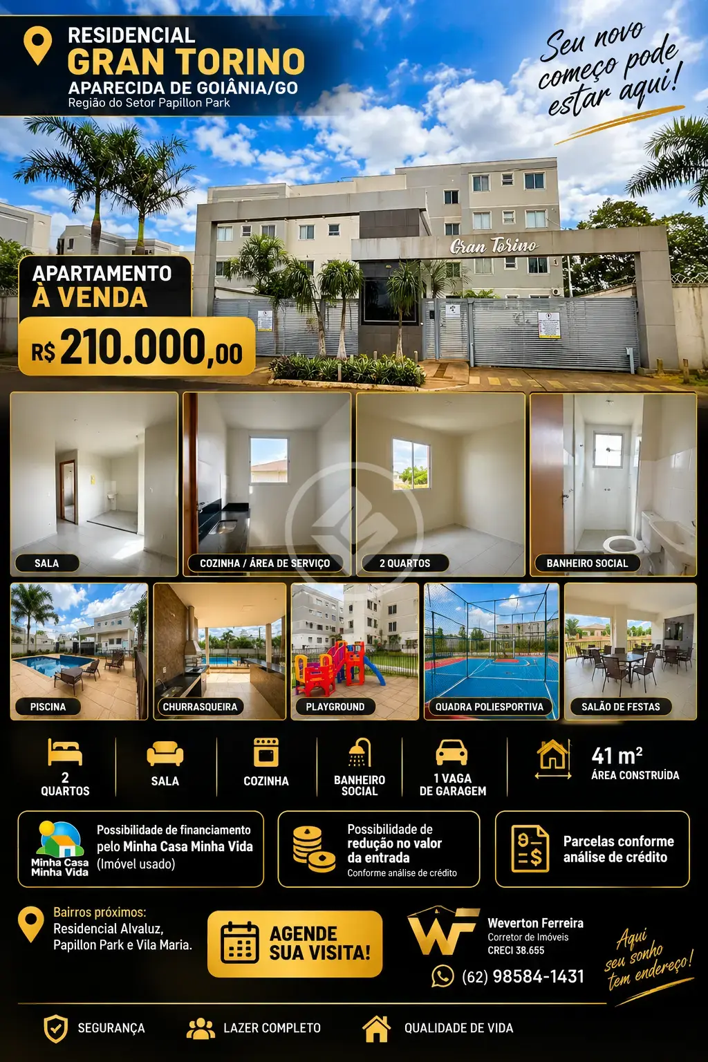 Image 10 - Apartamento em Papillon Park, Aparecida de Goiânia - GO