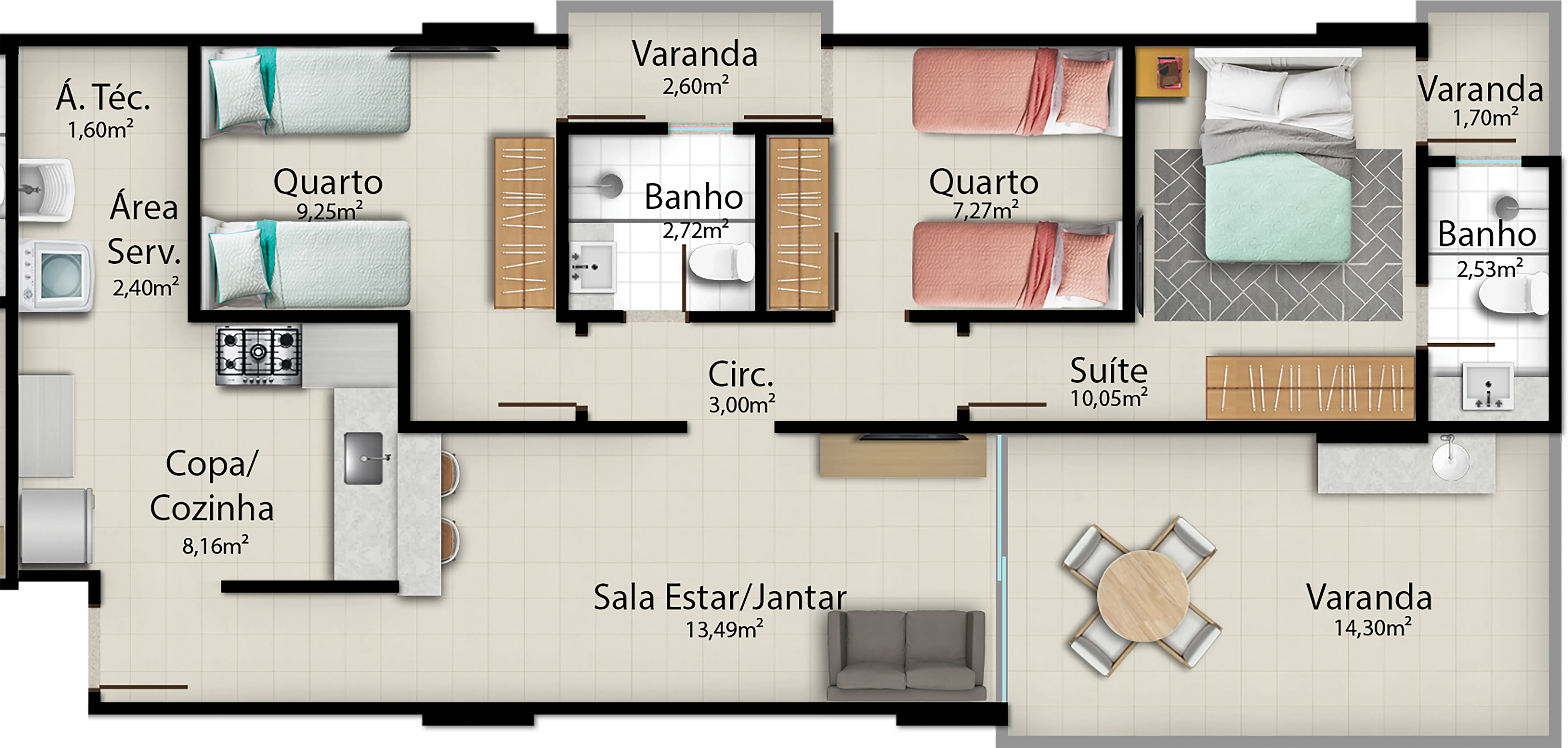 Imagem 1 - Apartamento em Praia do Morro, Guarapari - ES