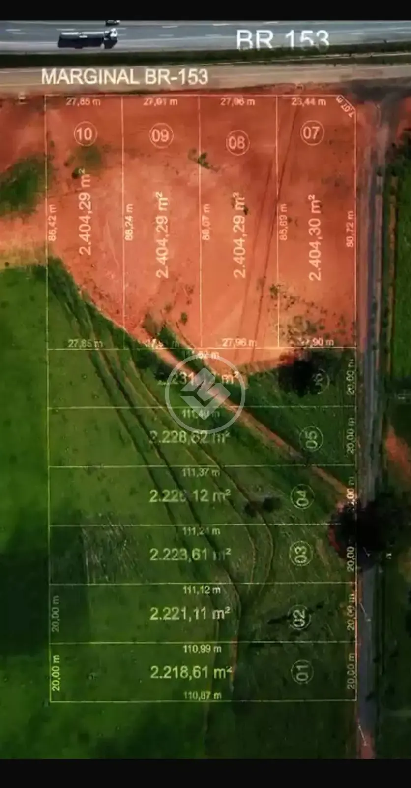 Imagem 1 - Terreno Comercial em BR 153, Hidrolândia - GO