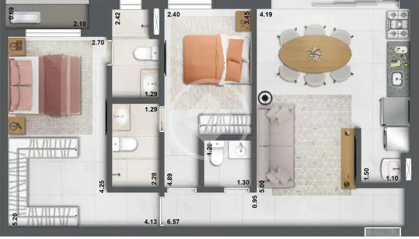 Imagem 6 - Apartamento em origyn bueno, Goiânia - GO
