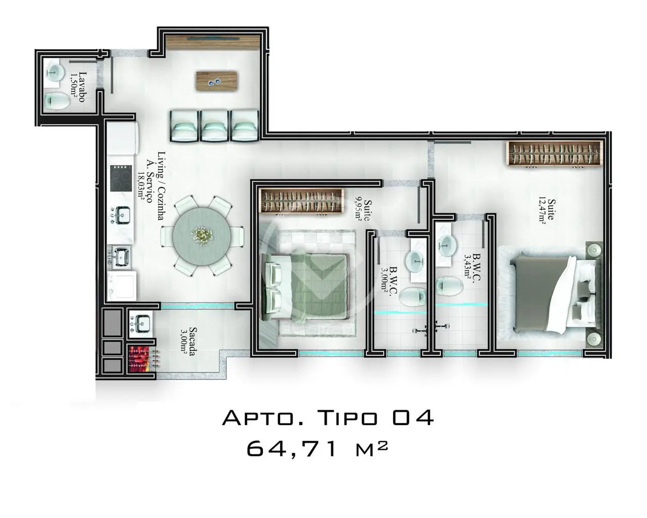 Imagem 2 - Apartamento em Alto São Bento, Itapema - SC