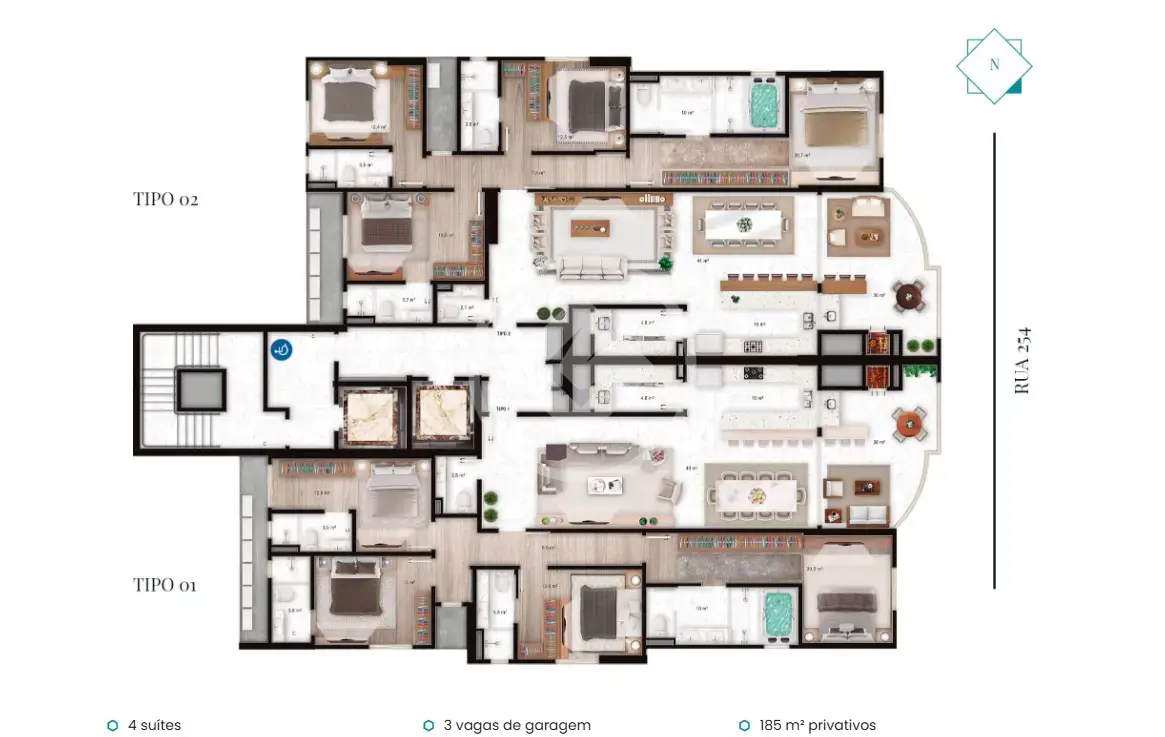 Imagem 2 - Apartamento em Meia Praia, Itapema - SC