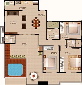 Imagem 4 - Apartamento em Ingleses do Rio Vermelho, Florianópolis - SC