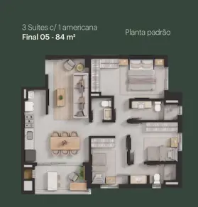 Apartamento Nova Suiça, Goiânia - GO — foto 2