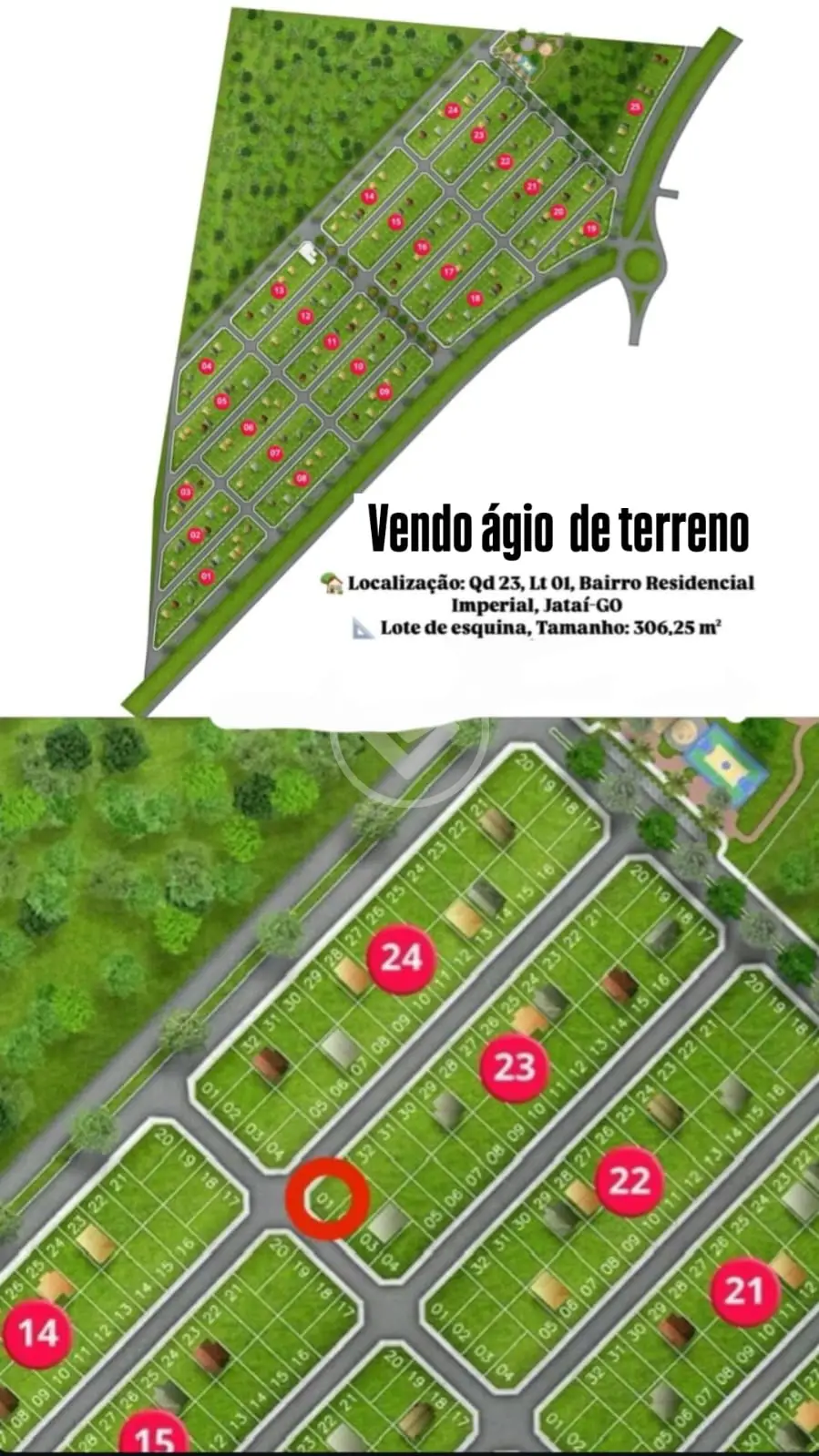 Imagem 1 - Terreno em Residencial Imperial, Jataí - GO