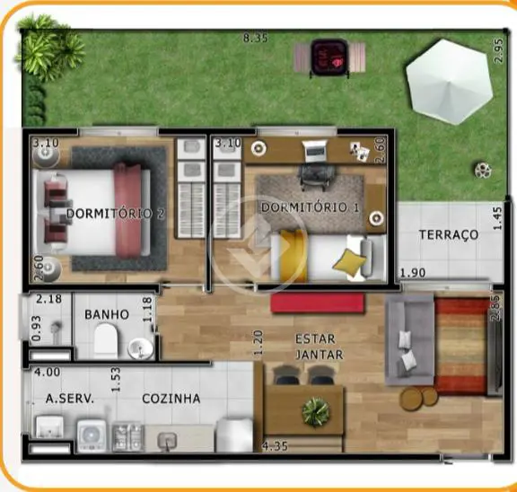Imagem 3 - Apartamento em Jacaré, Cabreúva - SP
