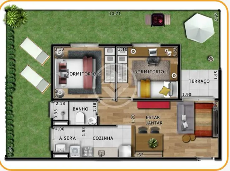 Apartamento Jacaré, Cabreúva - SP — foto 2