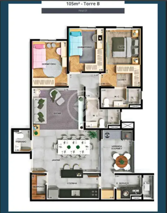 Imagem 1 - Apartamento em Jardim do Lago, Jundiaí - SP